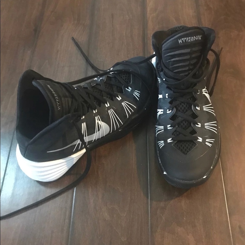 Black and White Nike Hyperdunks